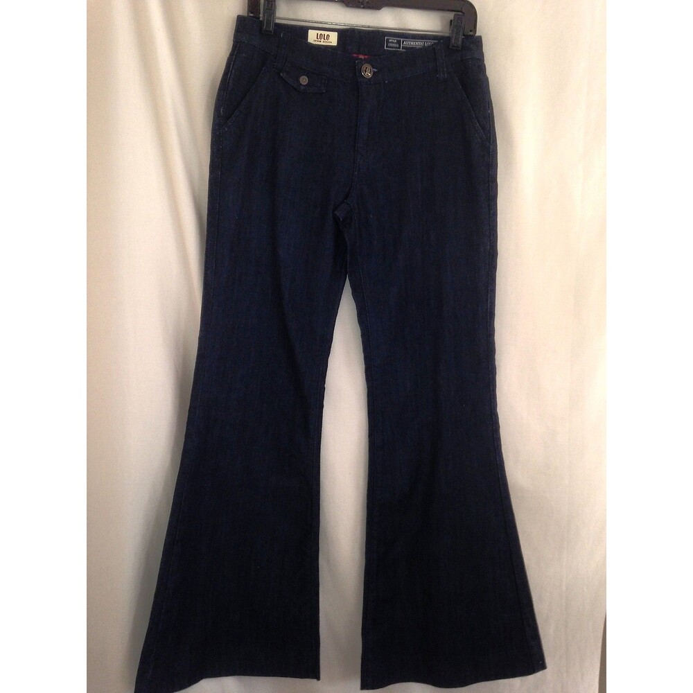 Lolo Denim Design Women's Jeans Wide Leg Dark Wash Jeans Jr. Size 9 NWT